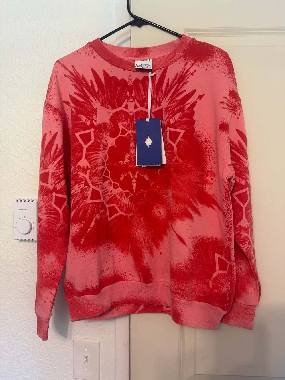 Marcelo Burlon County of Milan Wings Print Crewneck Sweatshirt